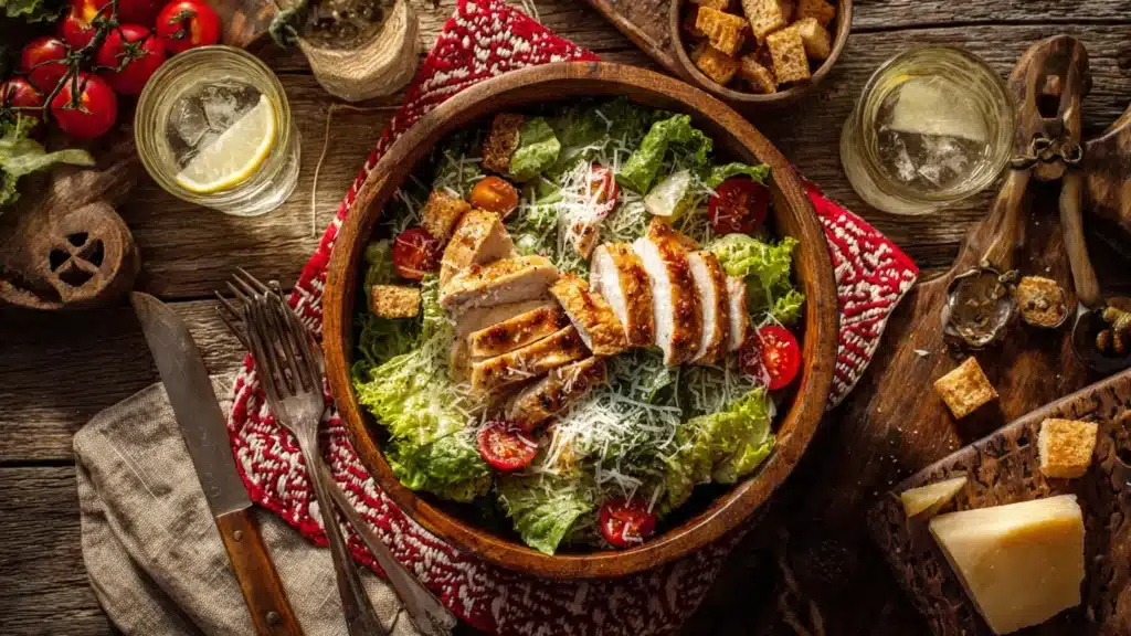 Grilled Chicken Caesar Salad for Summer gathering