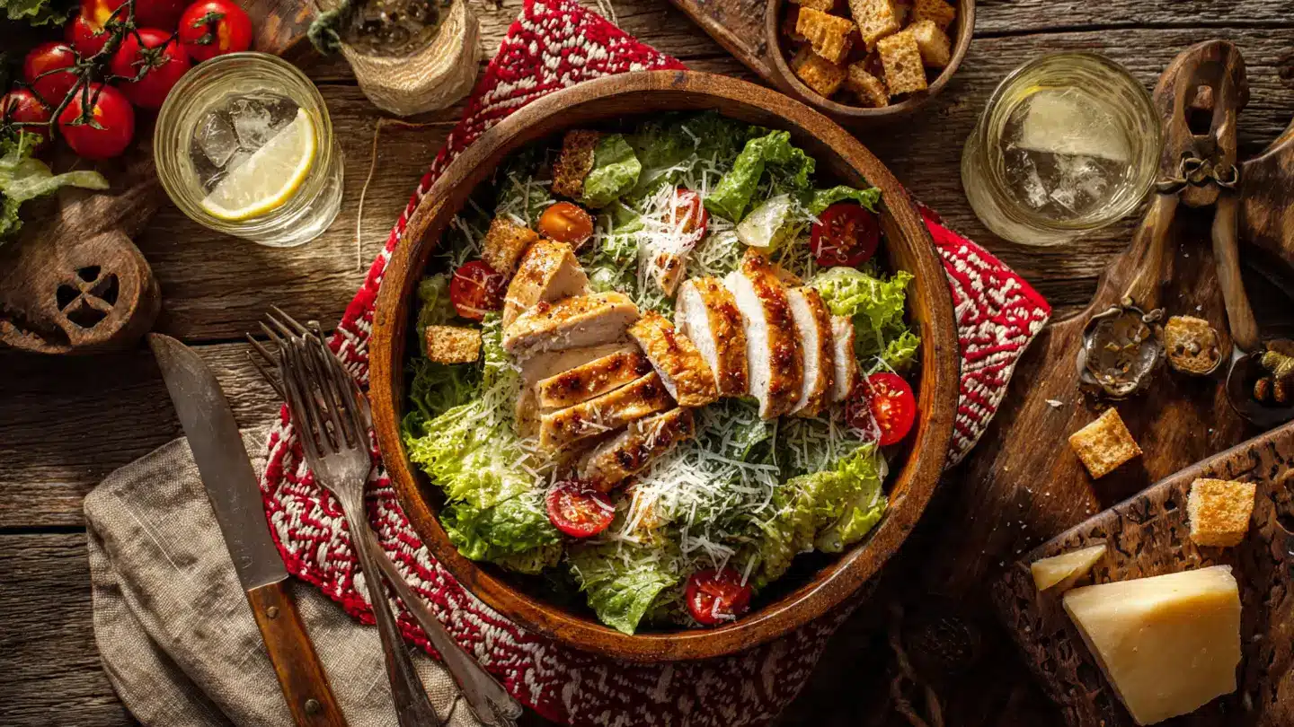 Grilled Chicken Caesar Salad for Summer gathering