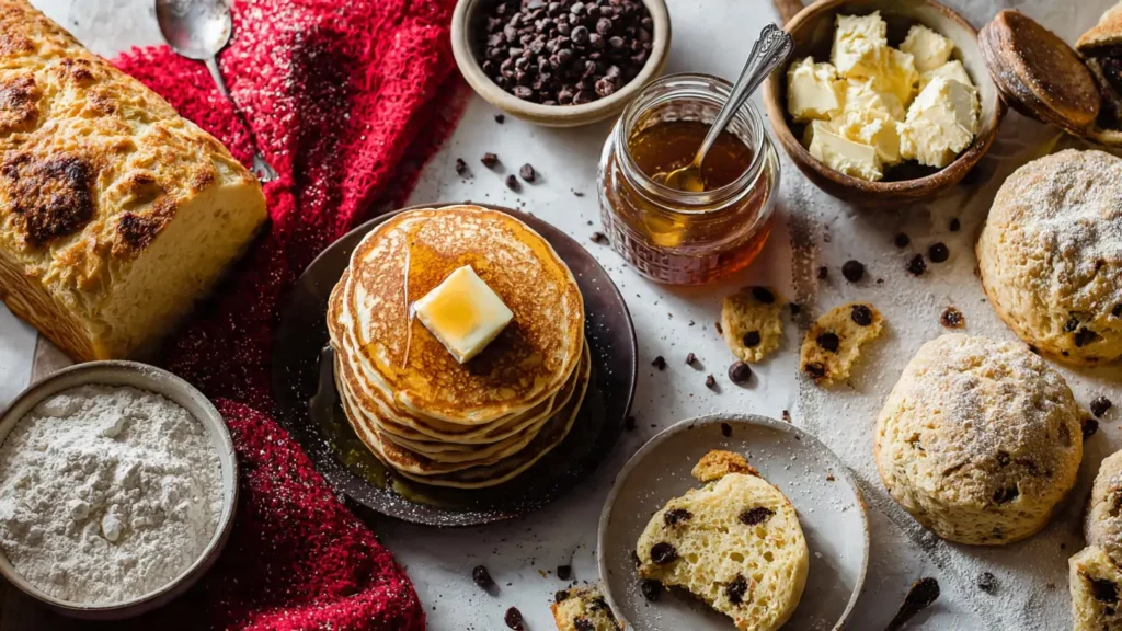 Sourdough discard baked goods assortment