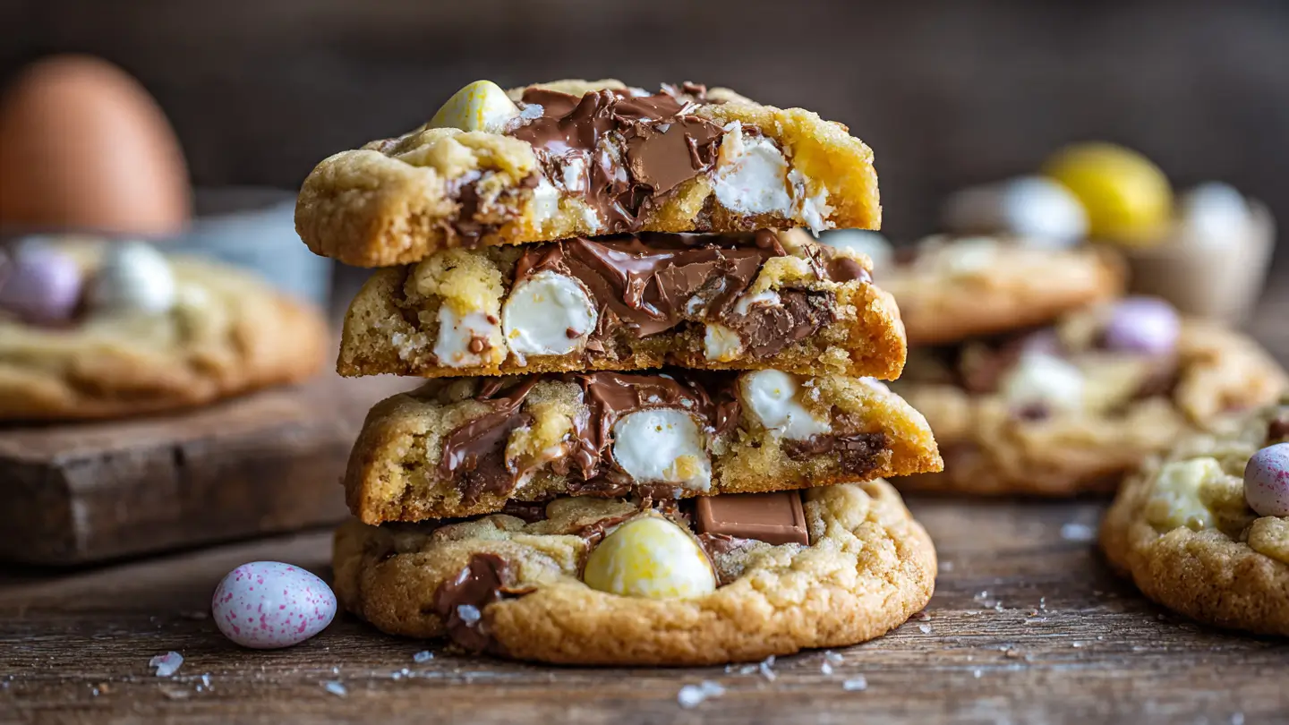 Easy Cadbury Egg Cookies Recipe