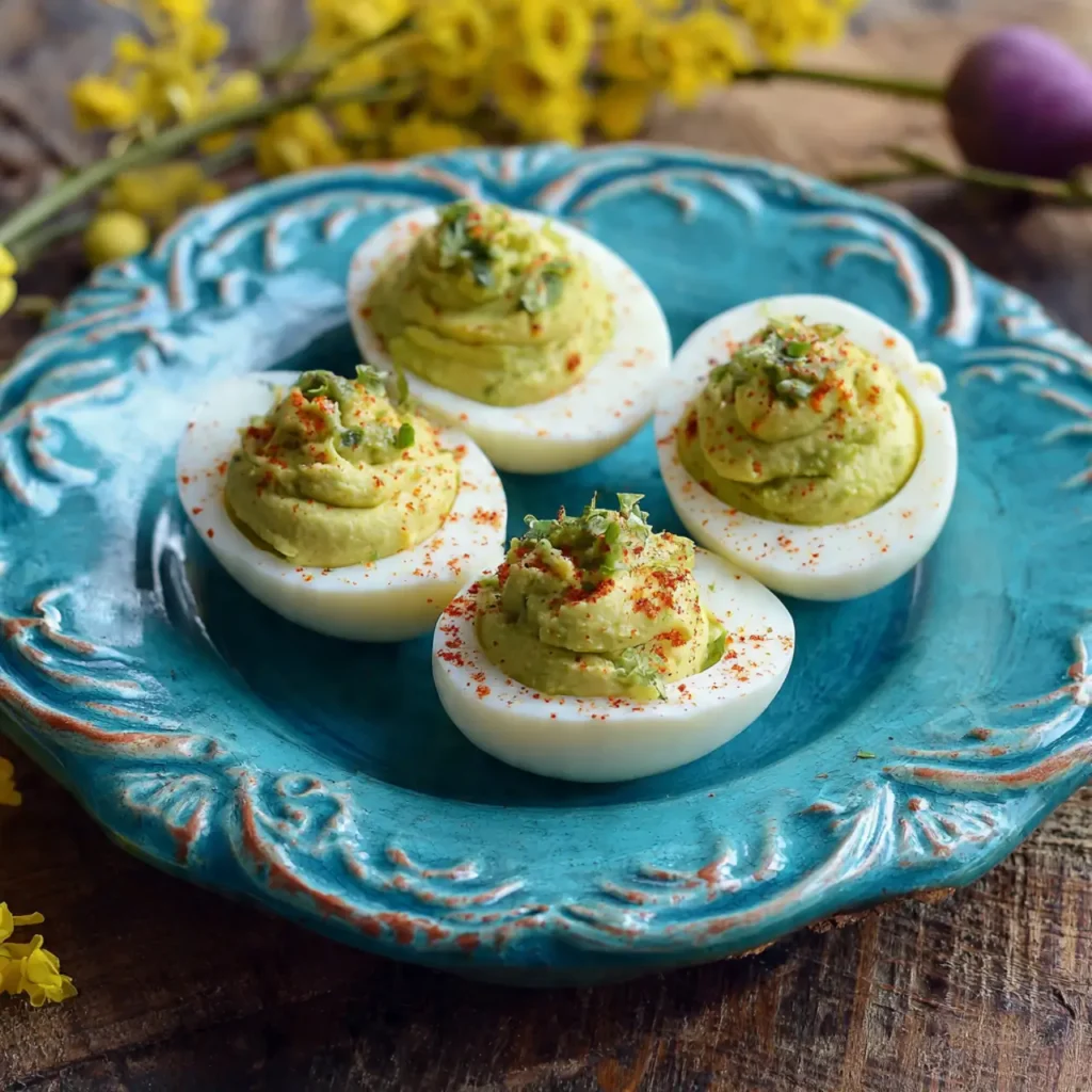 Low-Carb Avocado Deviled Eggs for Easter