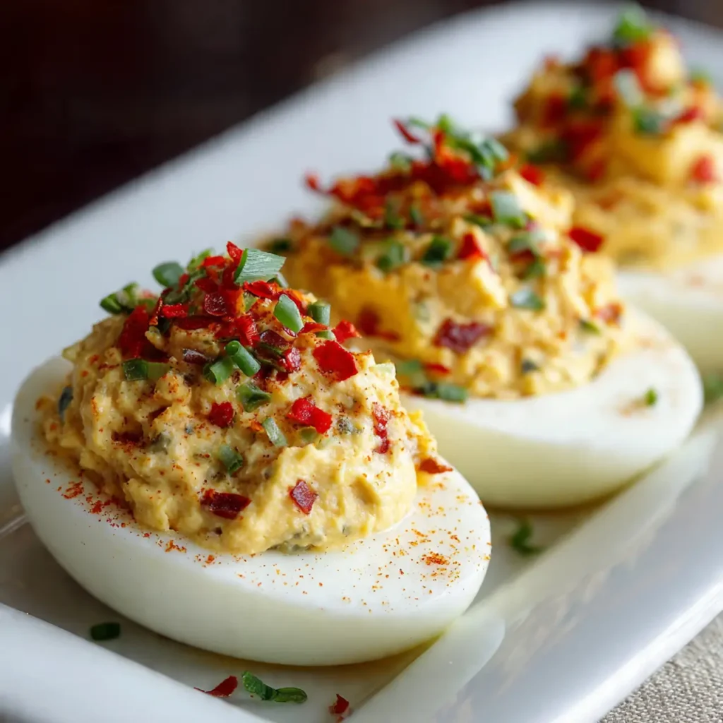 Pimento Cheese-Stuffed Deviled Eggs