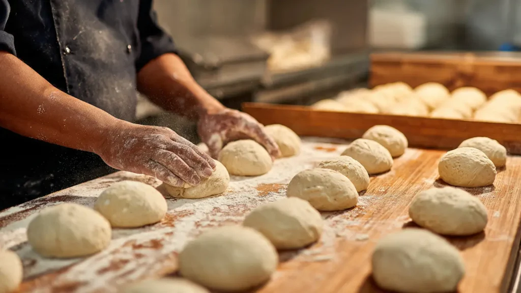 Shaping and Arranging the Buns