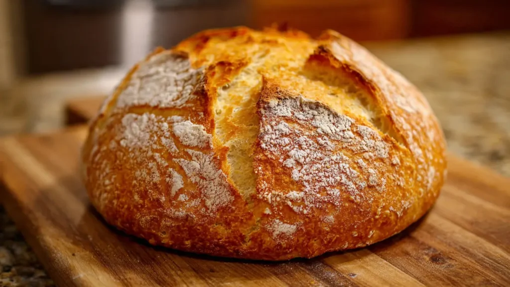 Quick No-Knead Sourdough Discard Bread