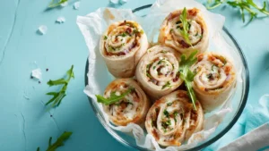 Turkey and Cheese Pinwheel Sandwiches