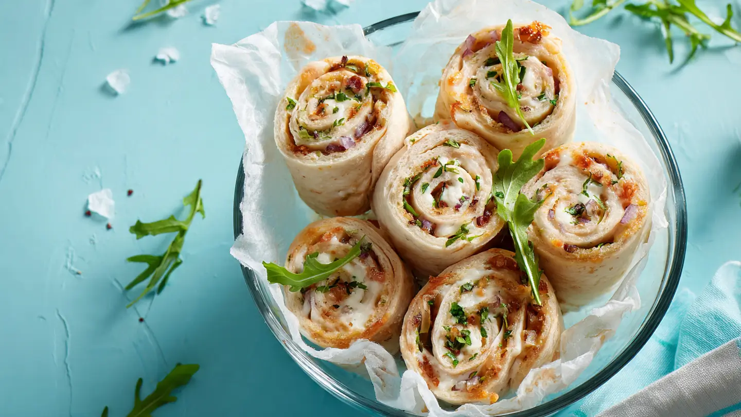 Turkey and Cheese Pinwheel Sandwiches