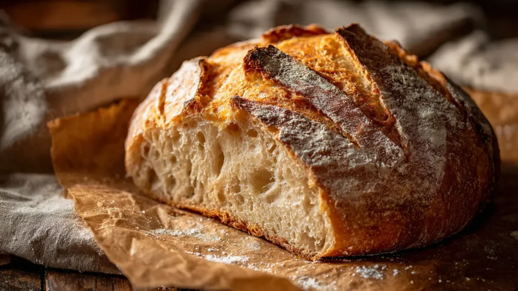 No-Knead Sourdough Discard Bread