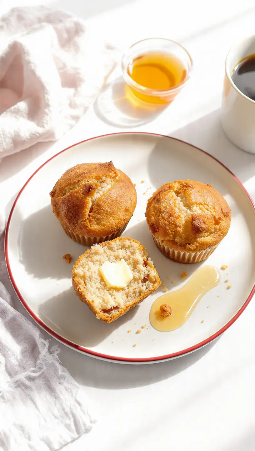 Soft Sourdough Discard Muffins for breakfast recipe