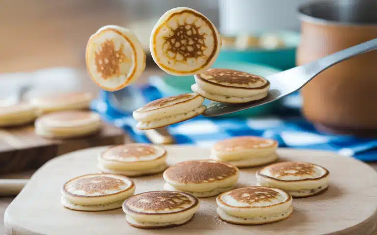 How to Flip Mini Pancakes