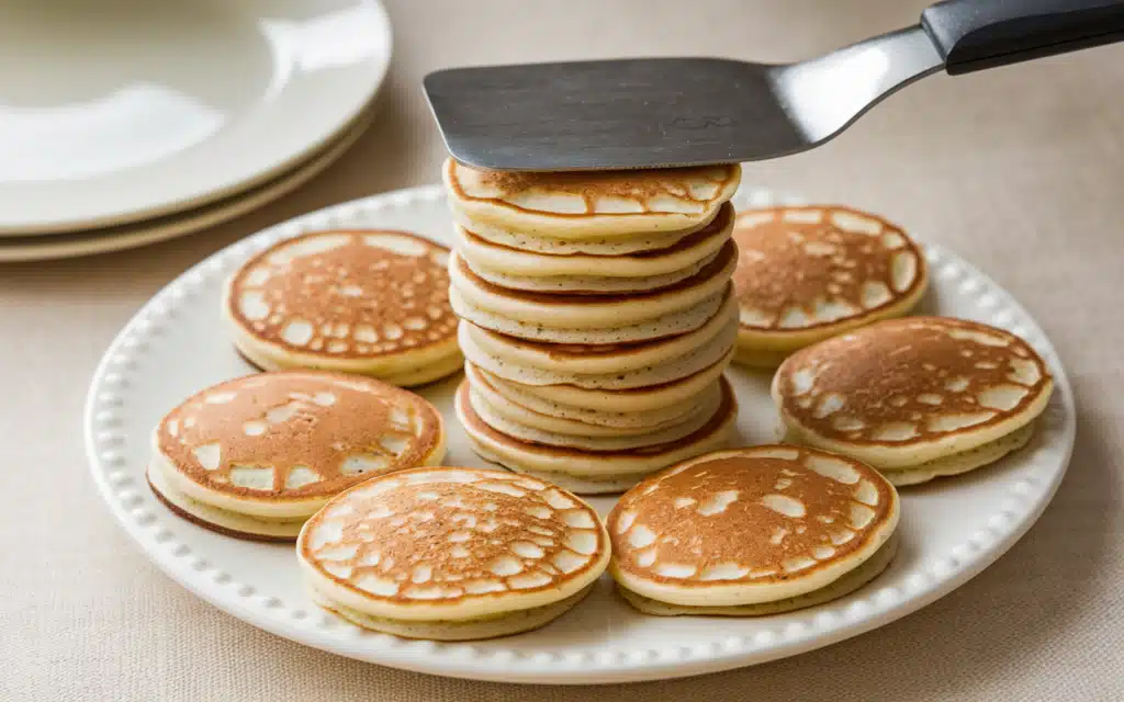 How to Flip Mini Pancakes