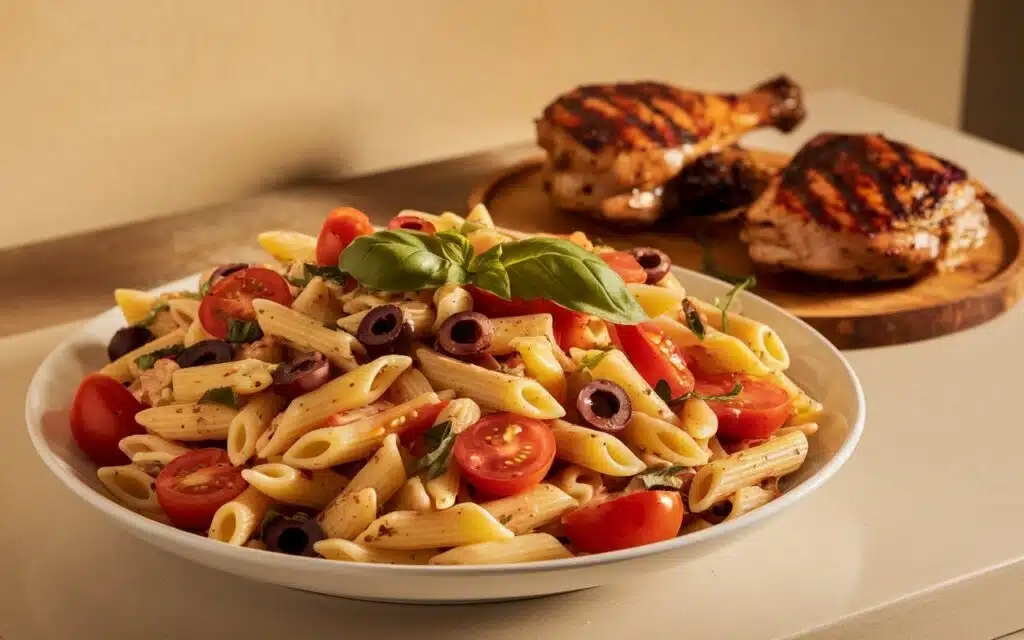 Pasta Salad to Go with Chicken Thighs