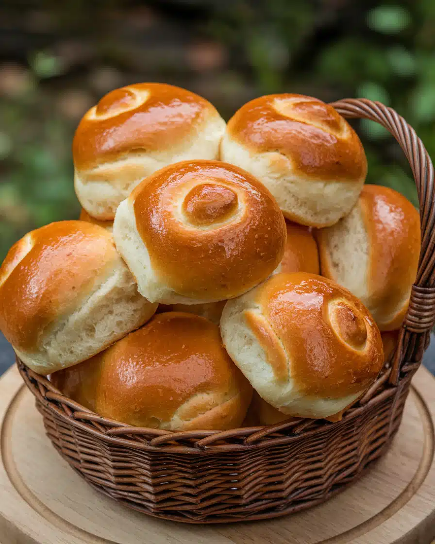 Yeast Rolls in a basket