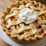 🥧 Classic Homemade Apple Pie with ice cream ball on top