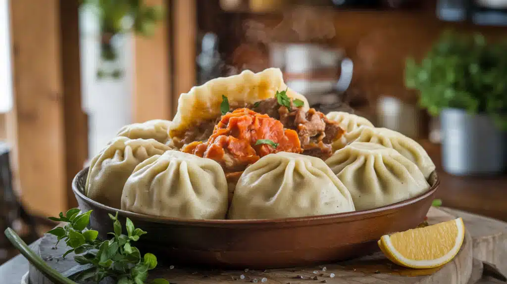 dumplings with carrot