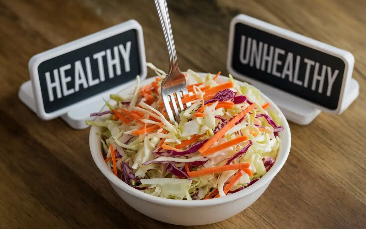 healthy or unhealthy coleslaw