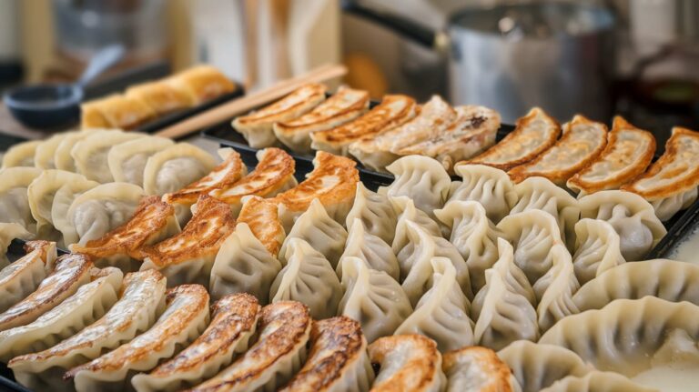 tabel full of dumplings