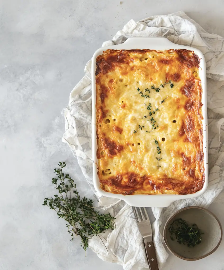 classic baked macaroni and cheese variation