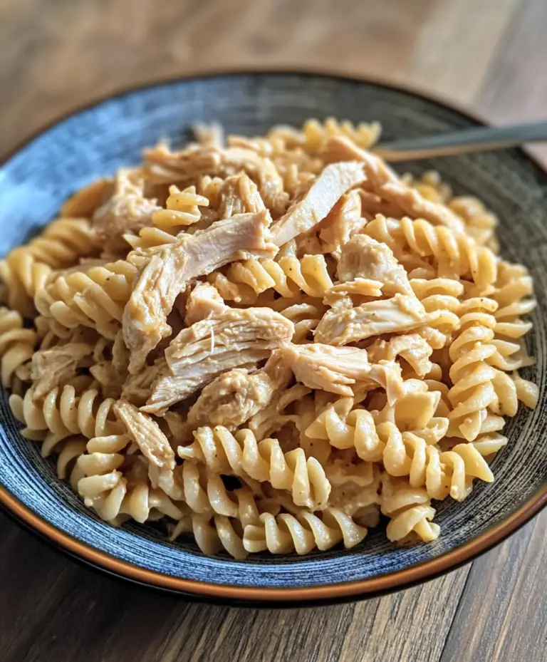 chicken and pasta preparing