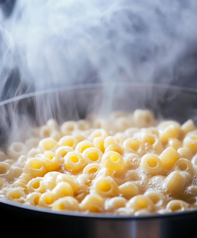 cooking the macaroni