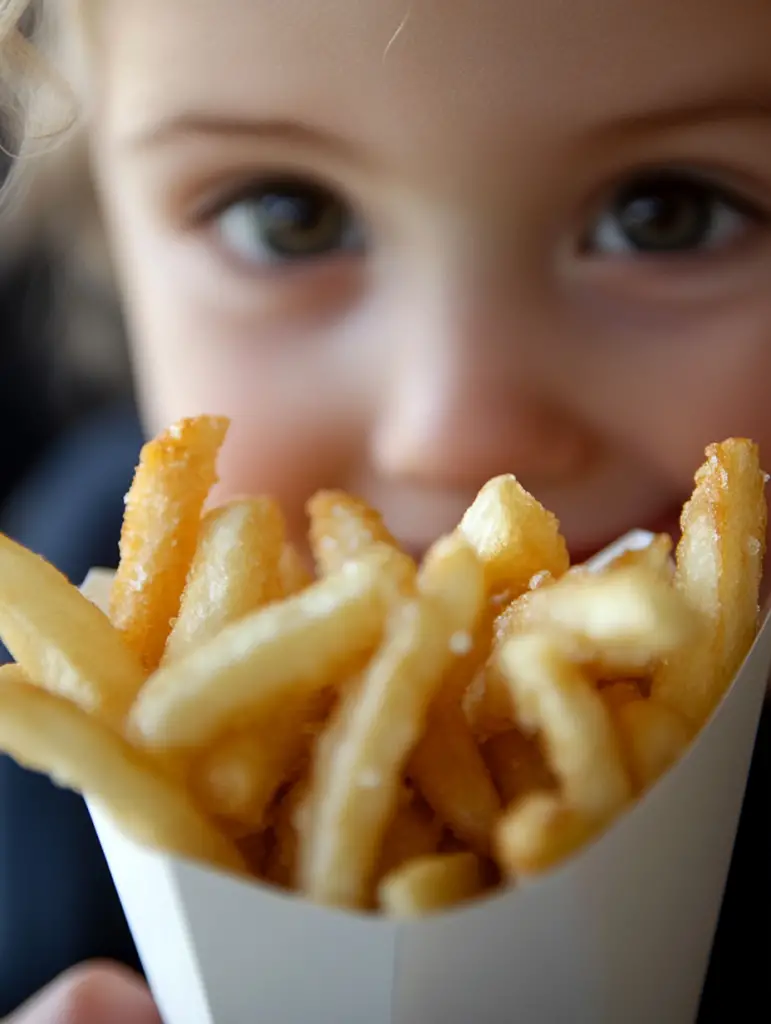 chips holded by a kid