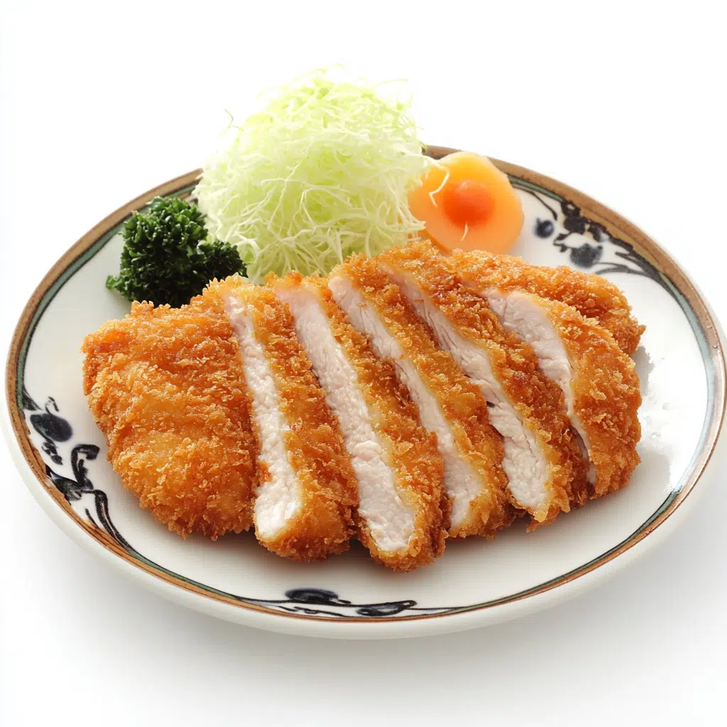 chicken katsu in a plate