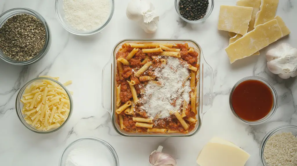 baked ziti Ingredients