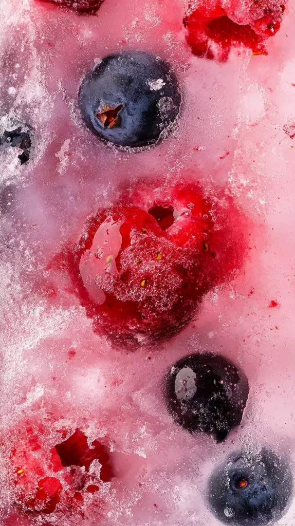 berry medley sorbet iced