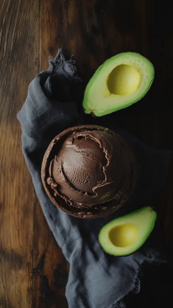 chocolate avocado ice cream