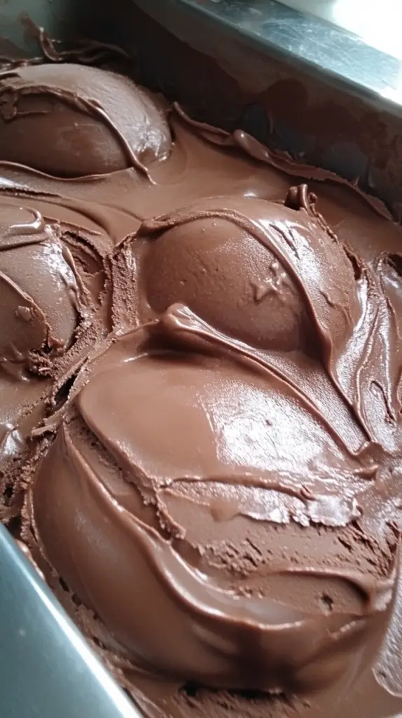 rich chocolate ice cream