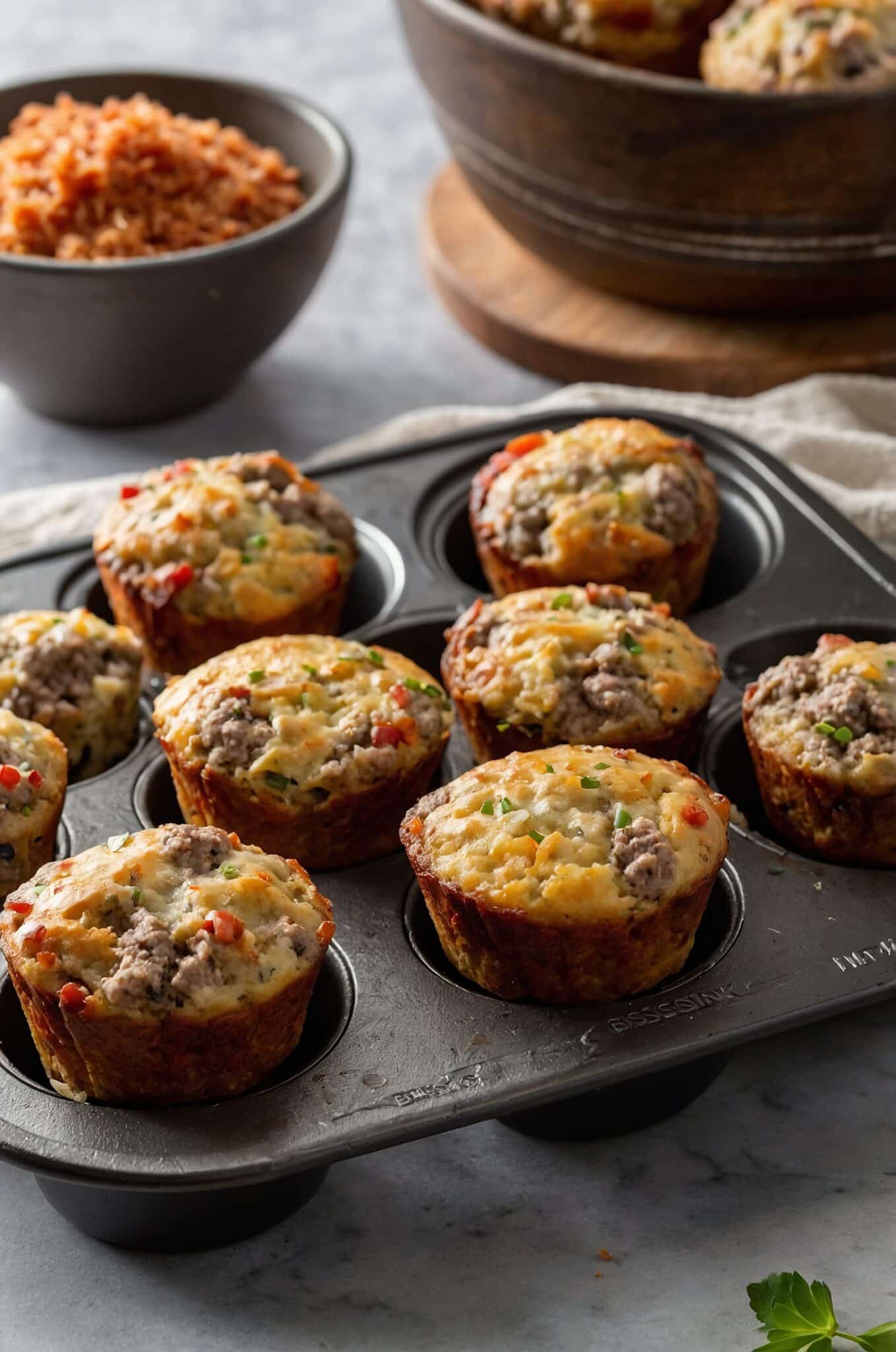 Bisquick_ground_Sausage_Muffins_making