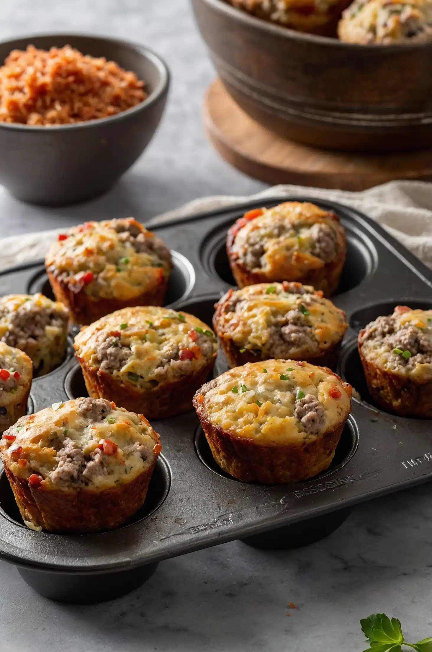 Bisquick_ground_Sausage_Muffins_making