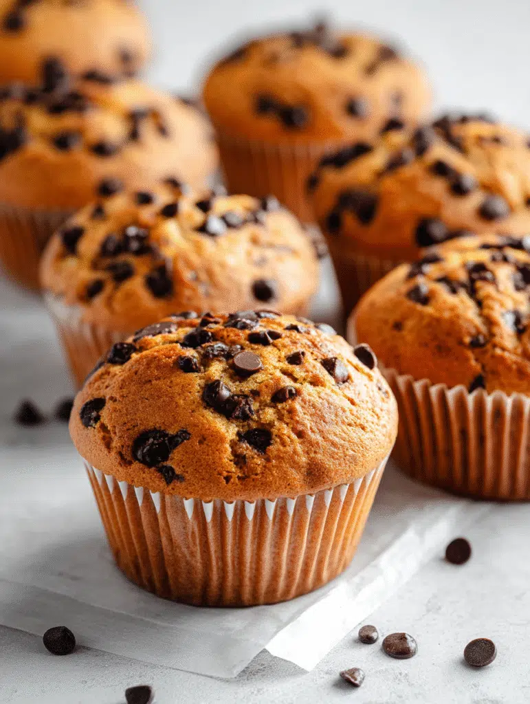 dunkin muffins with choclate chips