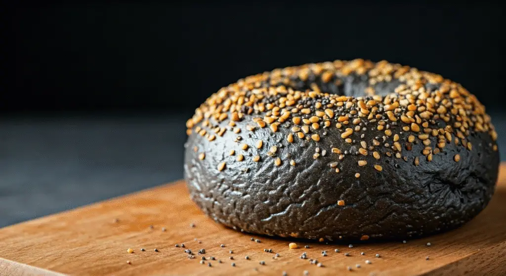 Black Russian bagel