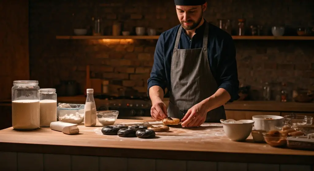 Making Black Russian Bagels
