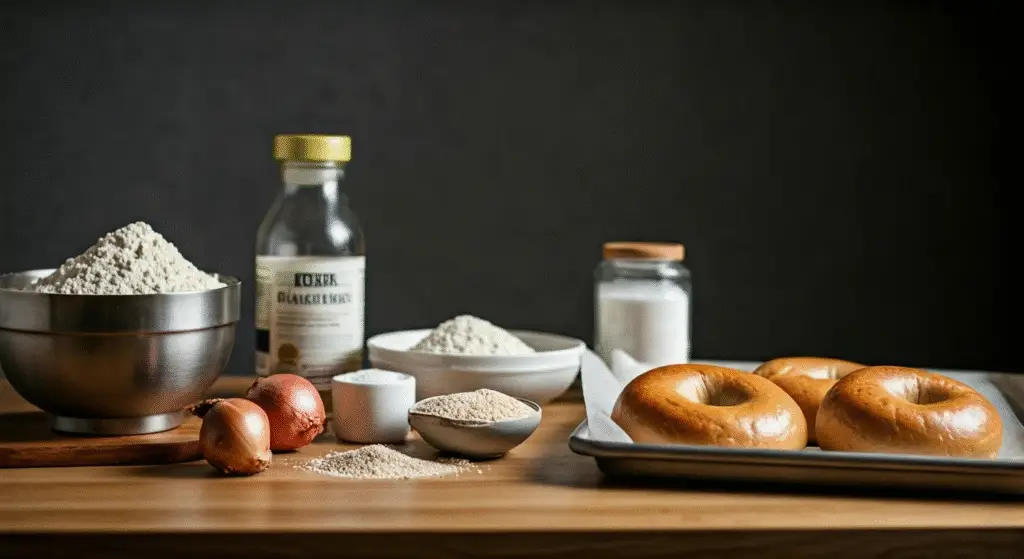 what you'll need for onion bagels