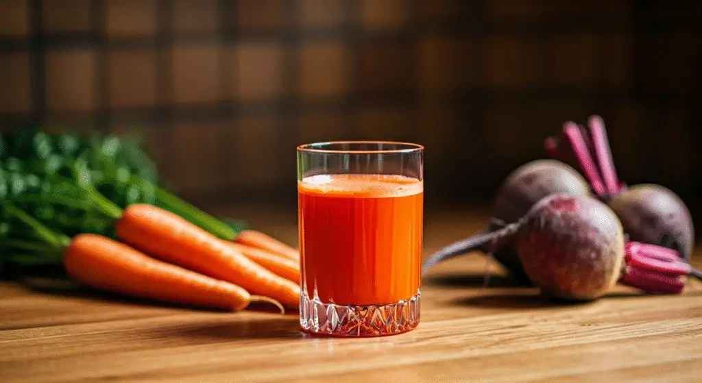glass of Carrot Beet Juice 
