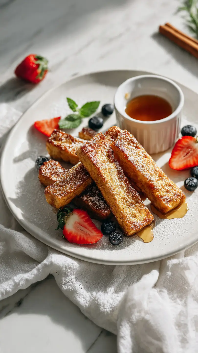 Baked Cinnamon French Toast Sticks recipe