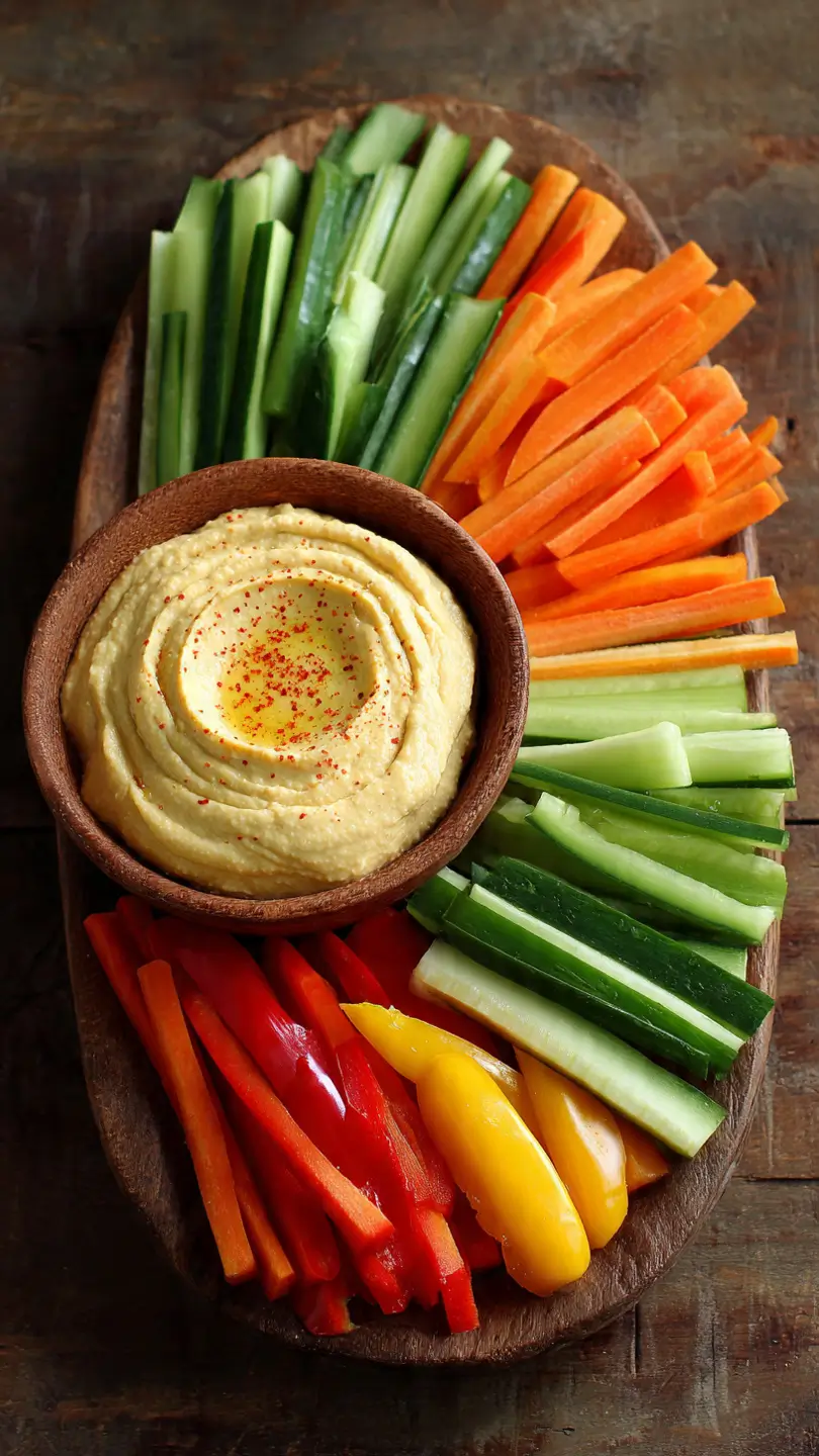 Veggie Sticks with Hummus recipe